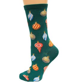 HOTSOX Ornaments Womens Crew Socks HOTSOX Ornaments Womens Crew Socks
