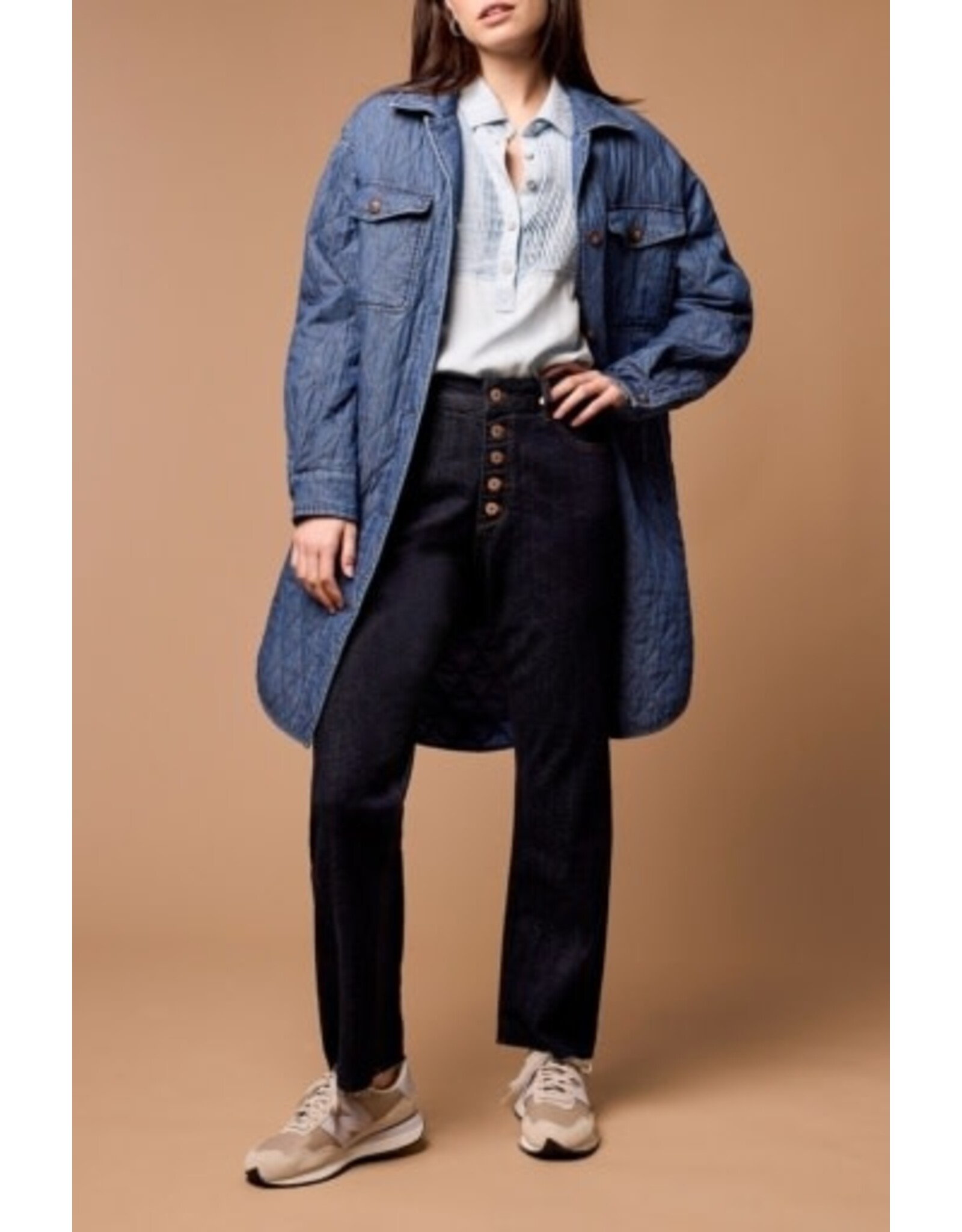Tribal Tribal Blue Thread Brooke Hugging Straight Jeans