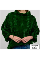 Ivy Jane Ivy Jane Poof Sleeve Faux Fur Popover