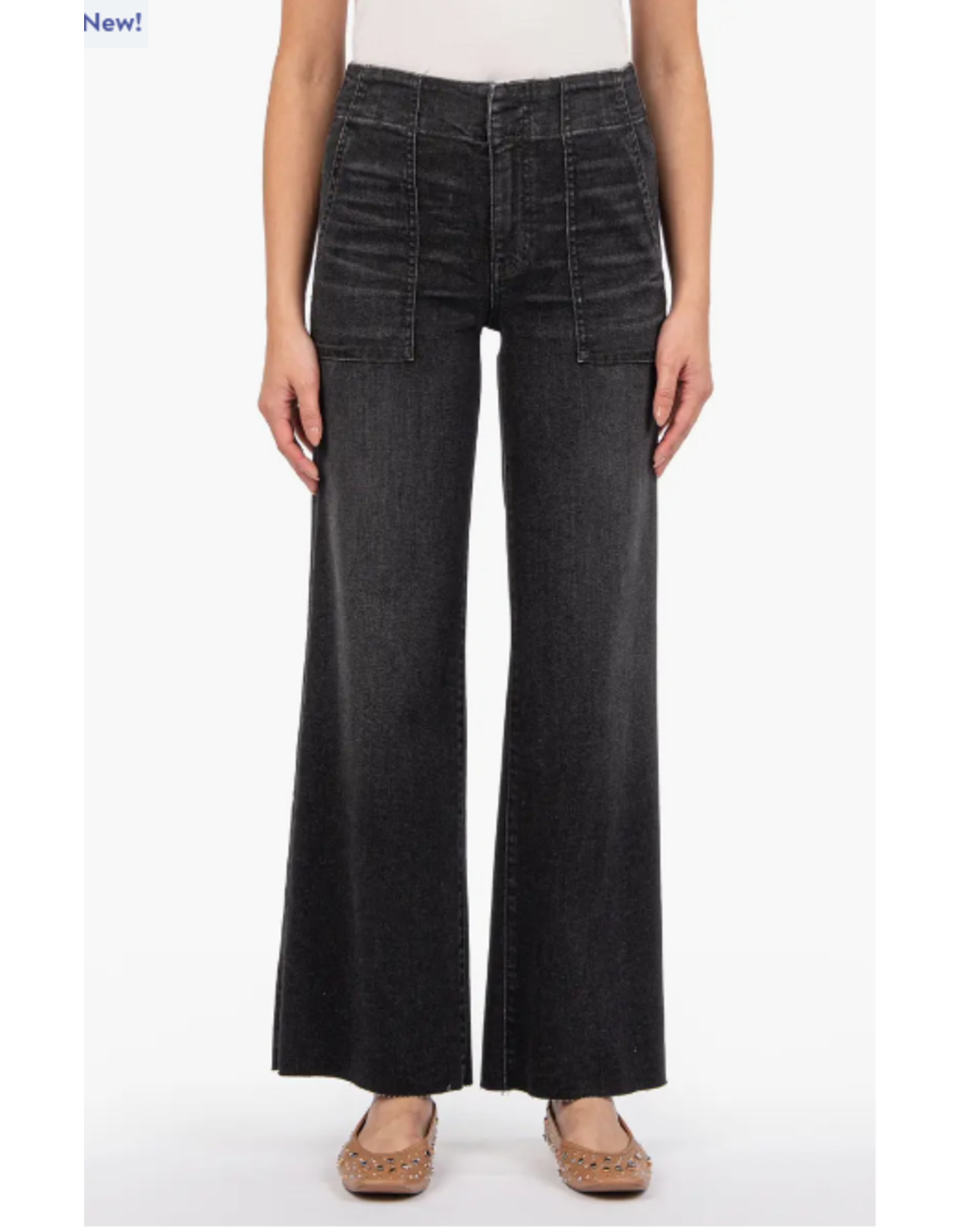 Kut from the Kloth / STS Blue KUT Meg High Rise Wide Leg Raw Hem Specialist
