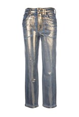 Kut from the Kloth / STS Blue KUT Rachael Coated High Rise Mom Jean - Metallic Gold