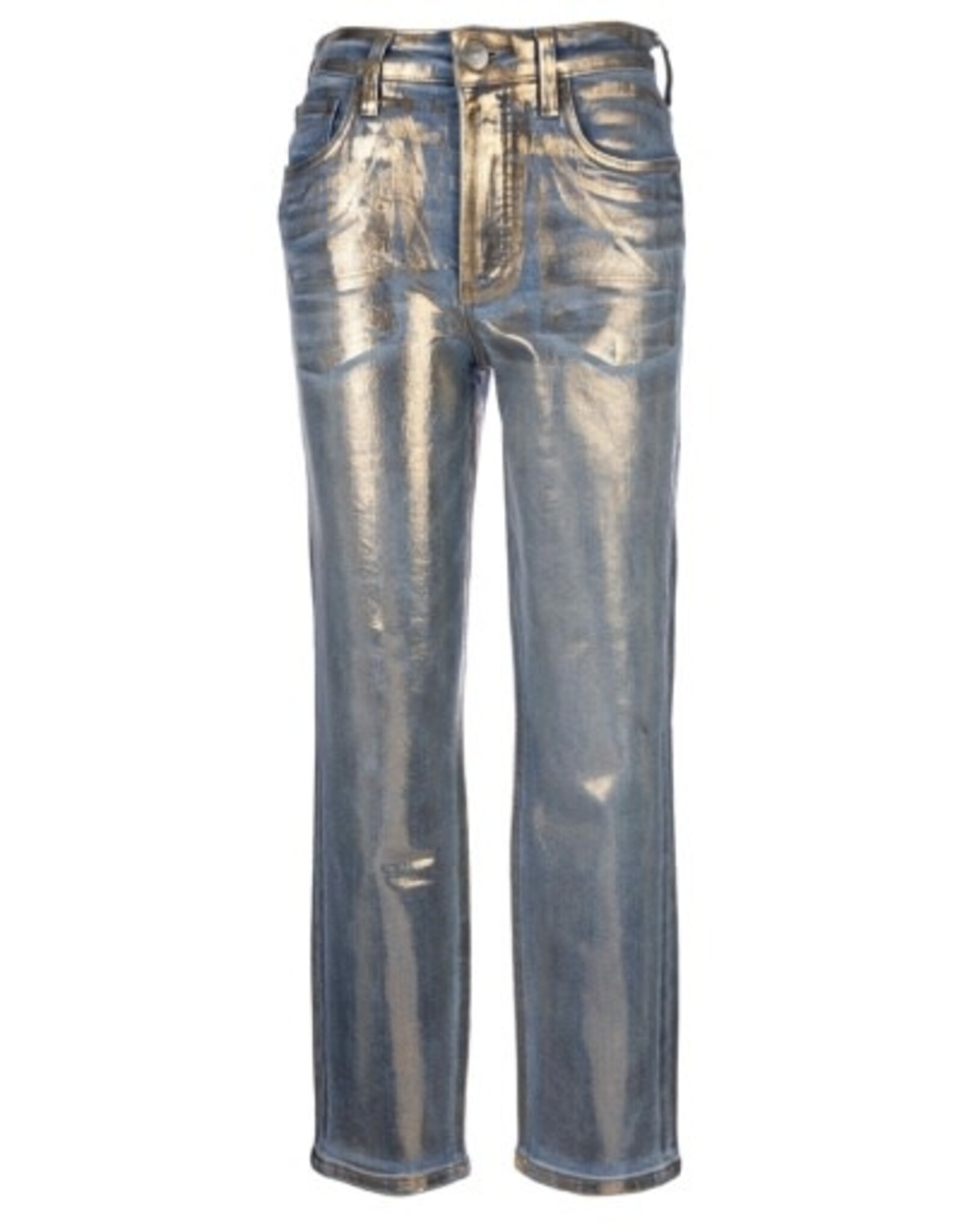 Kut from the Kloth / STS Blue KUT Rachael Coated High Rise Mom Jean - Metallic Gold