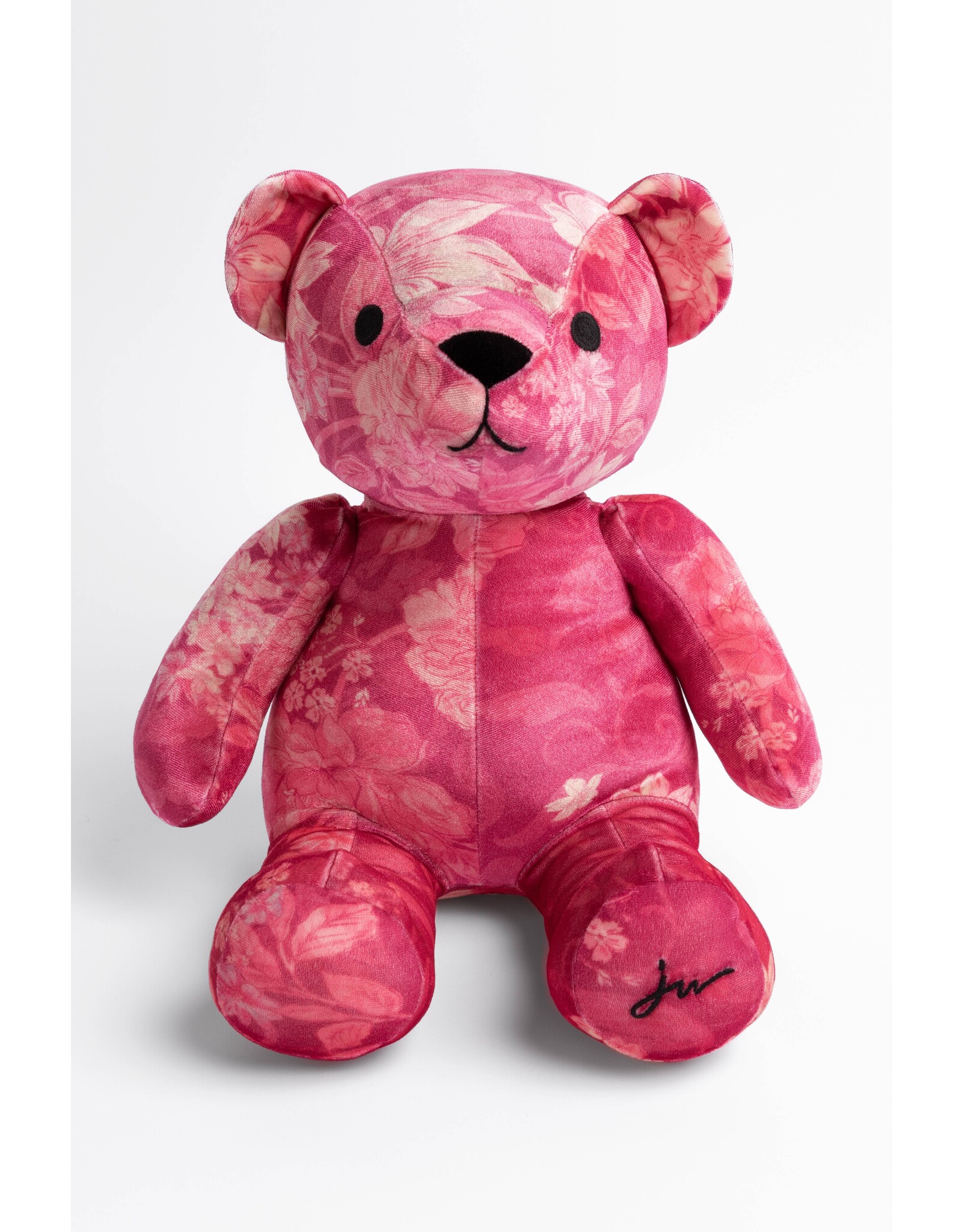 Johnny Was Johnny Was Pink Printed Velvet Bear - Pink Sylvie