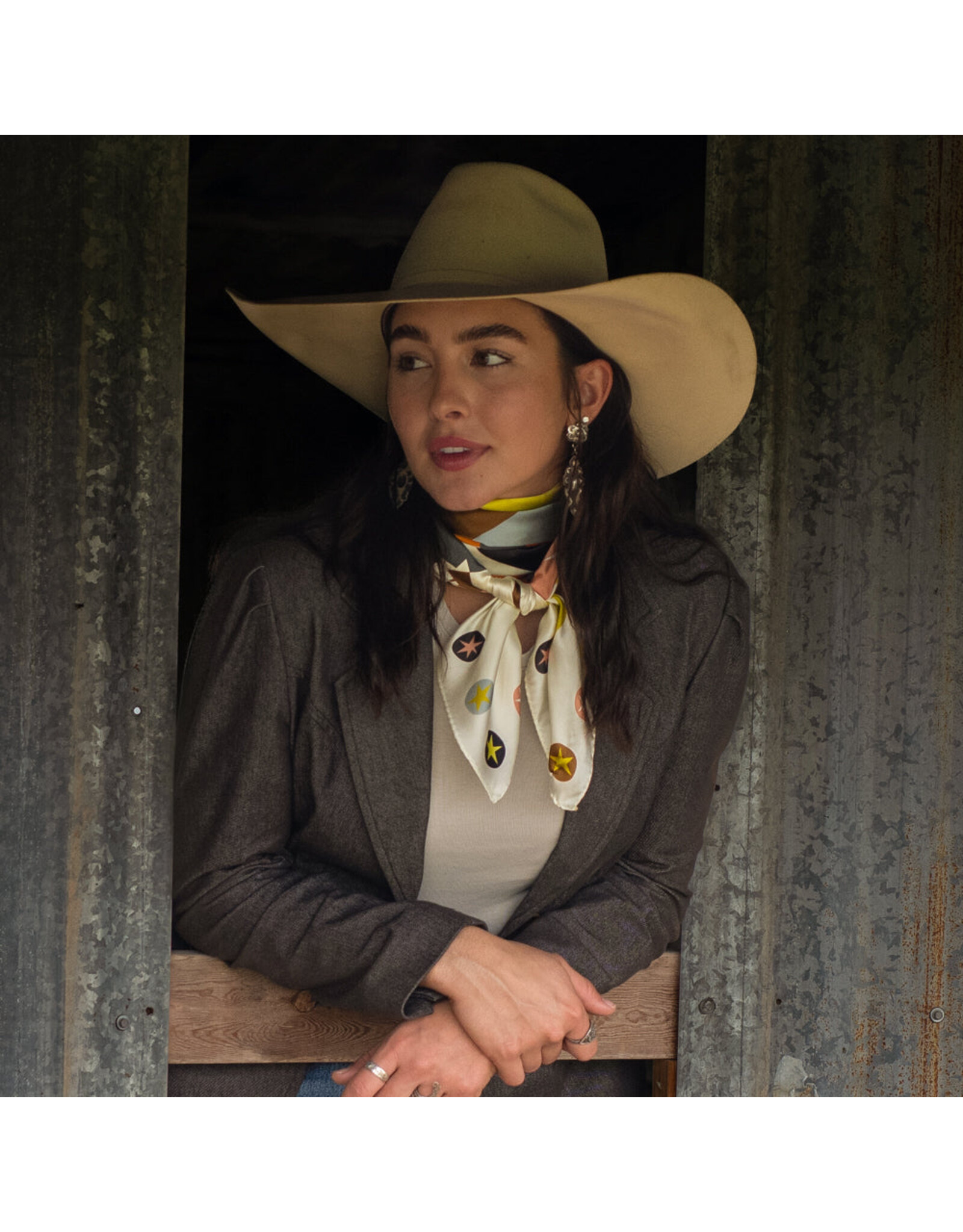 Fringe Scarves Fringe Bronc Rider Shorty