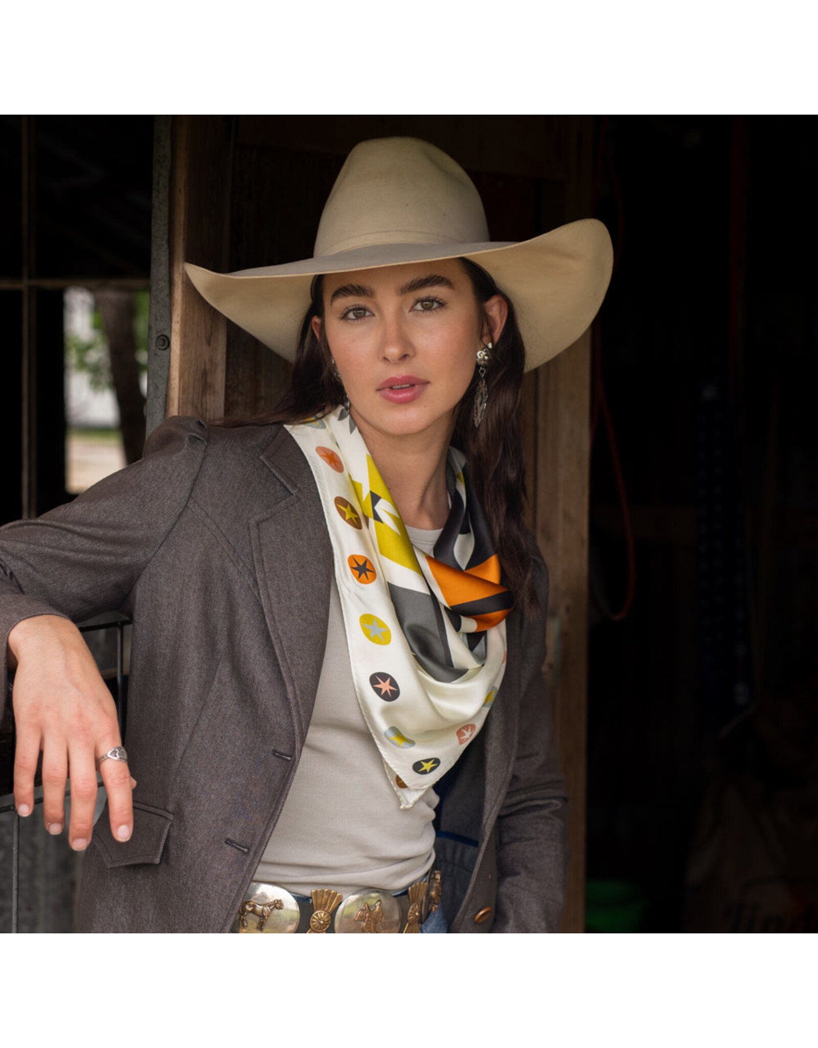 Fringe Scarves Fringe Bronc Rider Shorty