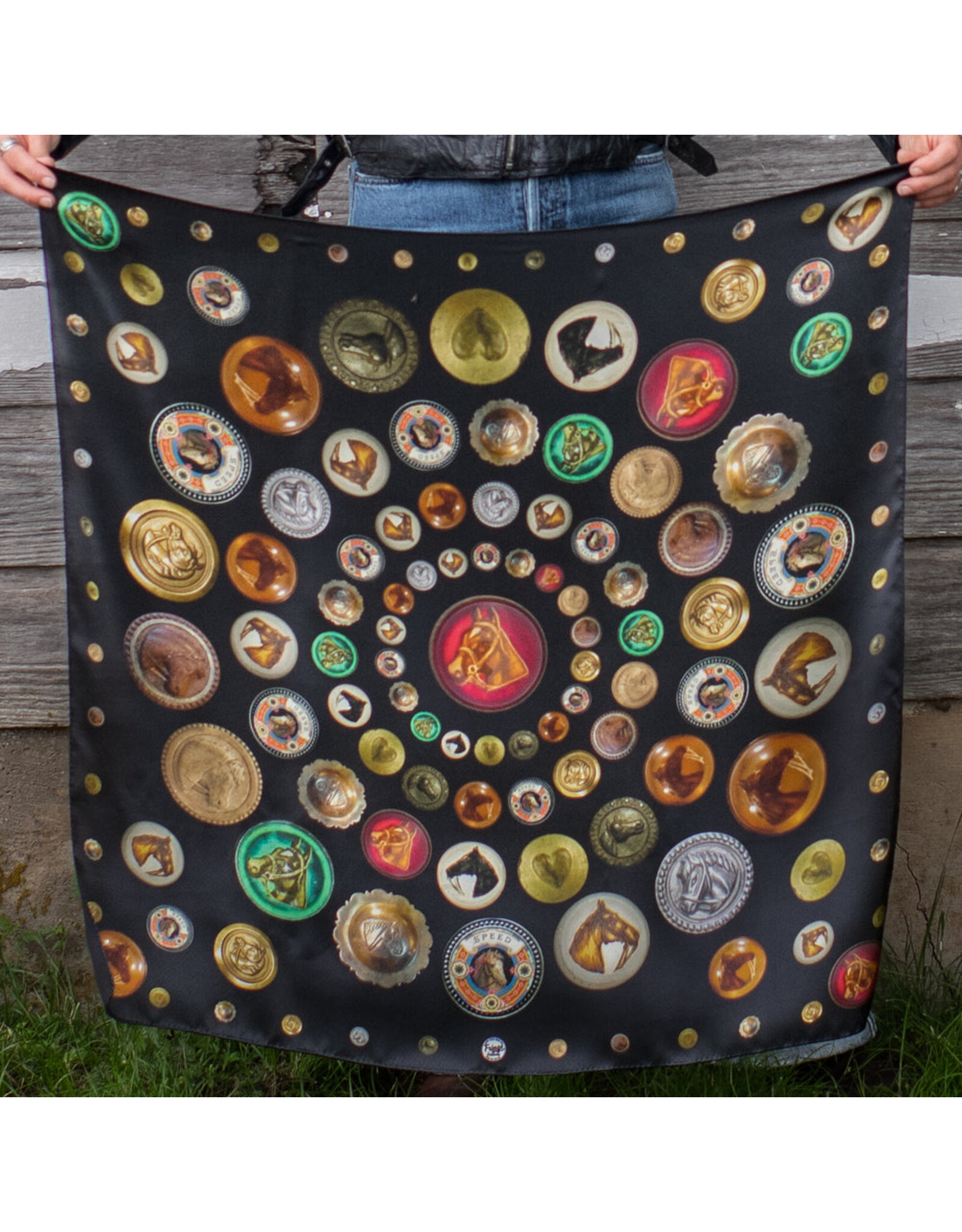 Fringe Scarves Fringe Unbridled Black Shorty