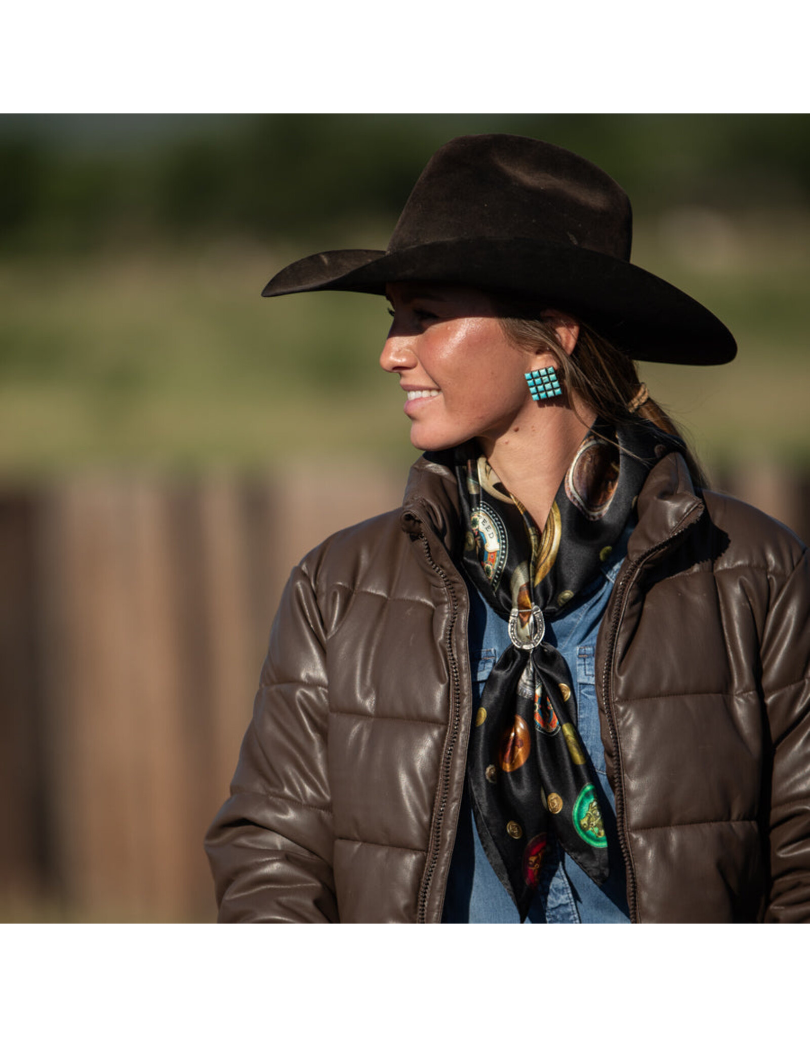 Fringe Scarves Fringe Unbridled Black Shorty