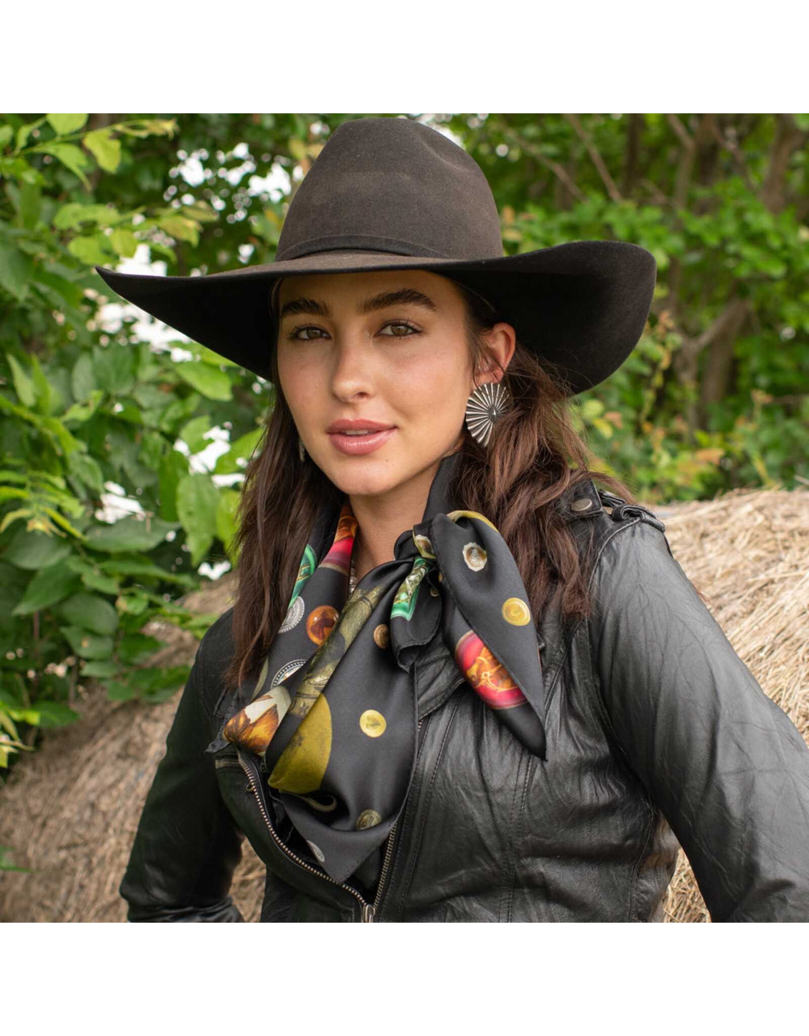 Fringe Scarves Fringe Unbridled Black Shorty