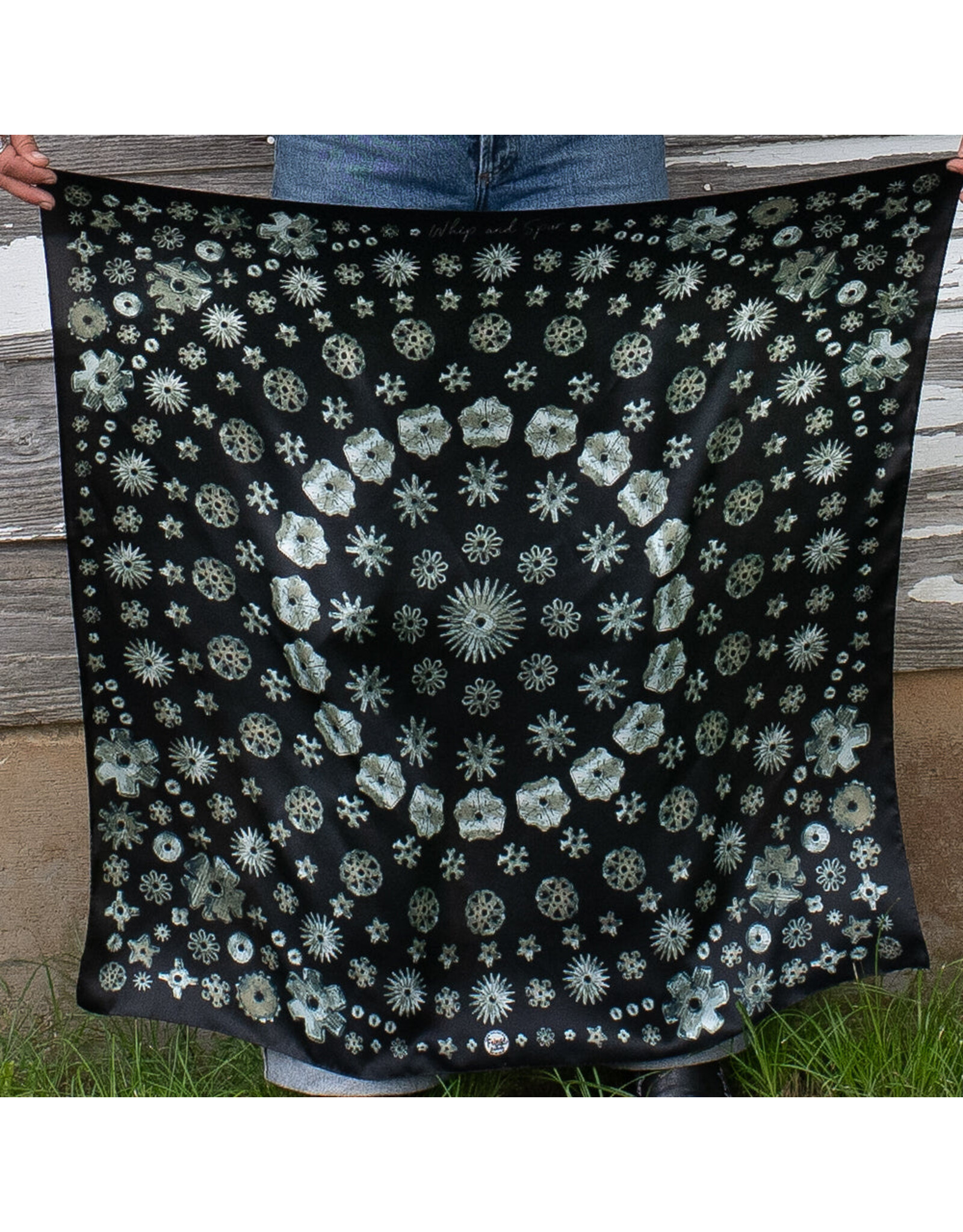 Fringe Scarves Fringe Whip and Spur Black Shorty