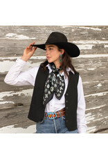 Fringe Scarves Fringe Whip and Spur Black Shorty