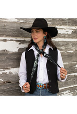 Fringe Scarves Fringe Whip and Spur Black Shorty