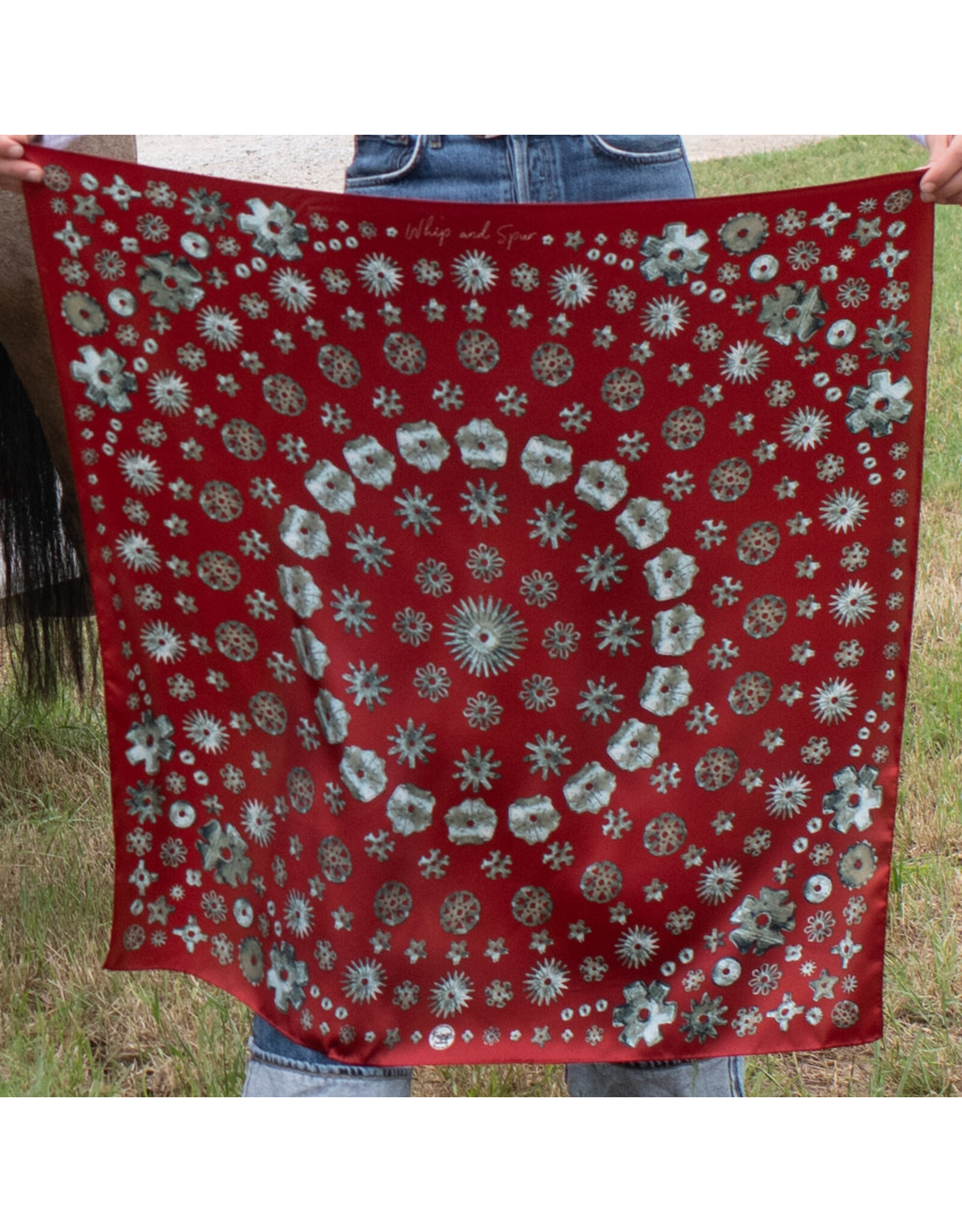 Fringe Scarves Fringe Whip and Spur Red Long Tall