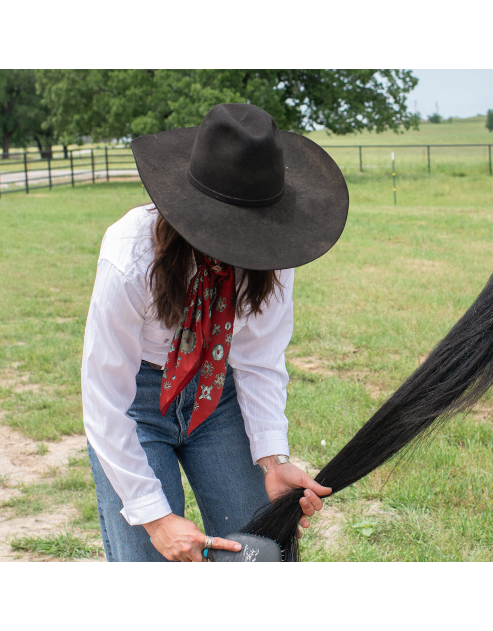 Fringe Scarves Fringe Whip and Spur Red Long Tall