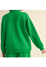Kit Textured Half-Zip Pullover