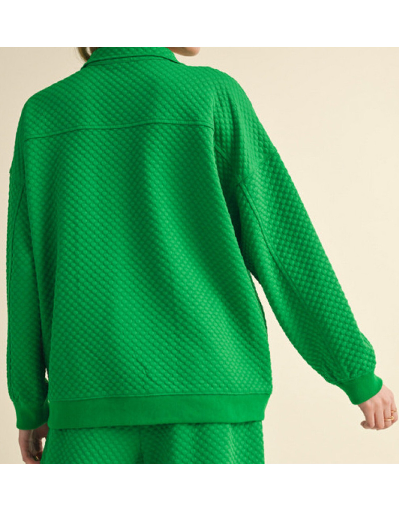 Kit Textured Half-Zip Pullover