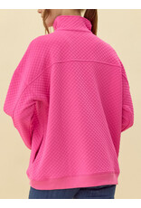 Kit Textured Half-Zip Pullover