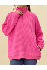 Kit Textured Half-Zip Pullover