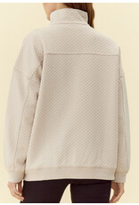 Kit Textured Half-Zip Pullover