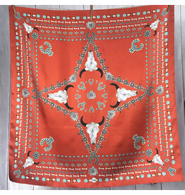 Fringe Scarves Fringe Squash Blossomed Cayenne Red Shorty