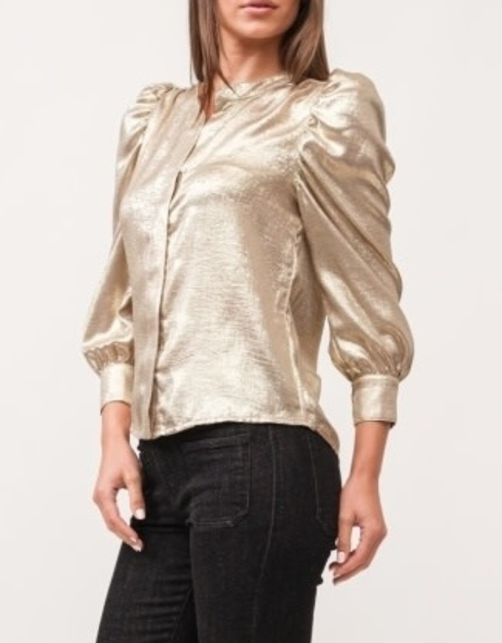 Dear John Denim Dear John Rowan Hidden Placket 3/4 Sleeve Classic Fit Shirt