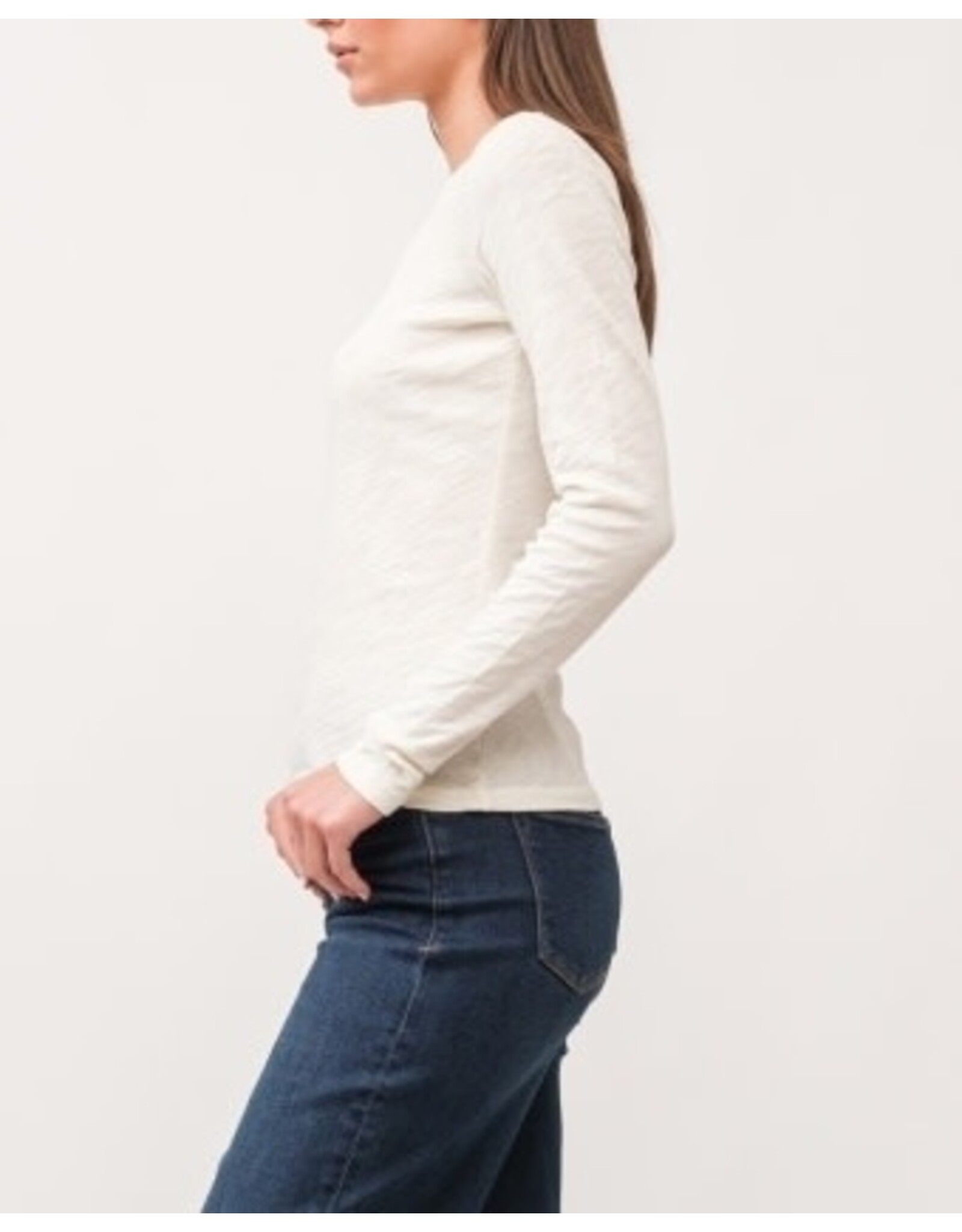 Dear John Denim Dear John Nina Long Sleeve Tee Antique White