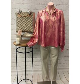 Gisele Metallic Blouse