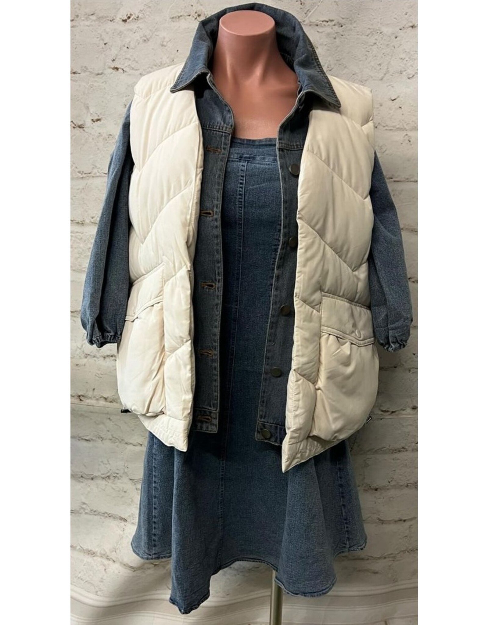 Tribal Tribal Denim Fooler Vest