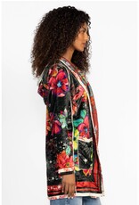 Johnny Was Joan Midi Sherpa Jacket Reversible Starry Night