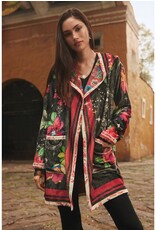 Johnny Was Joan Midi Sherpa Jacket Reversible Starry Night