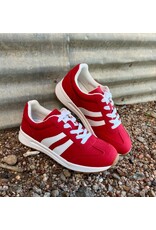 Emerie Red Suede Sneakers