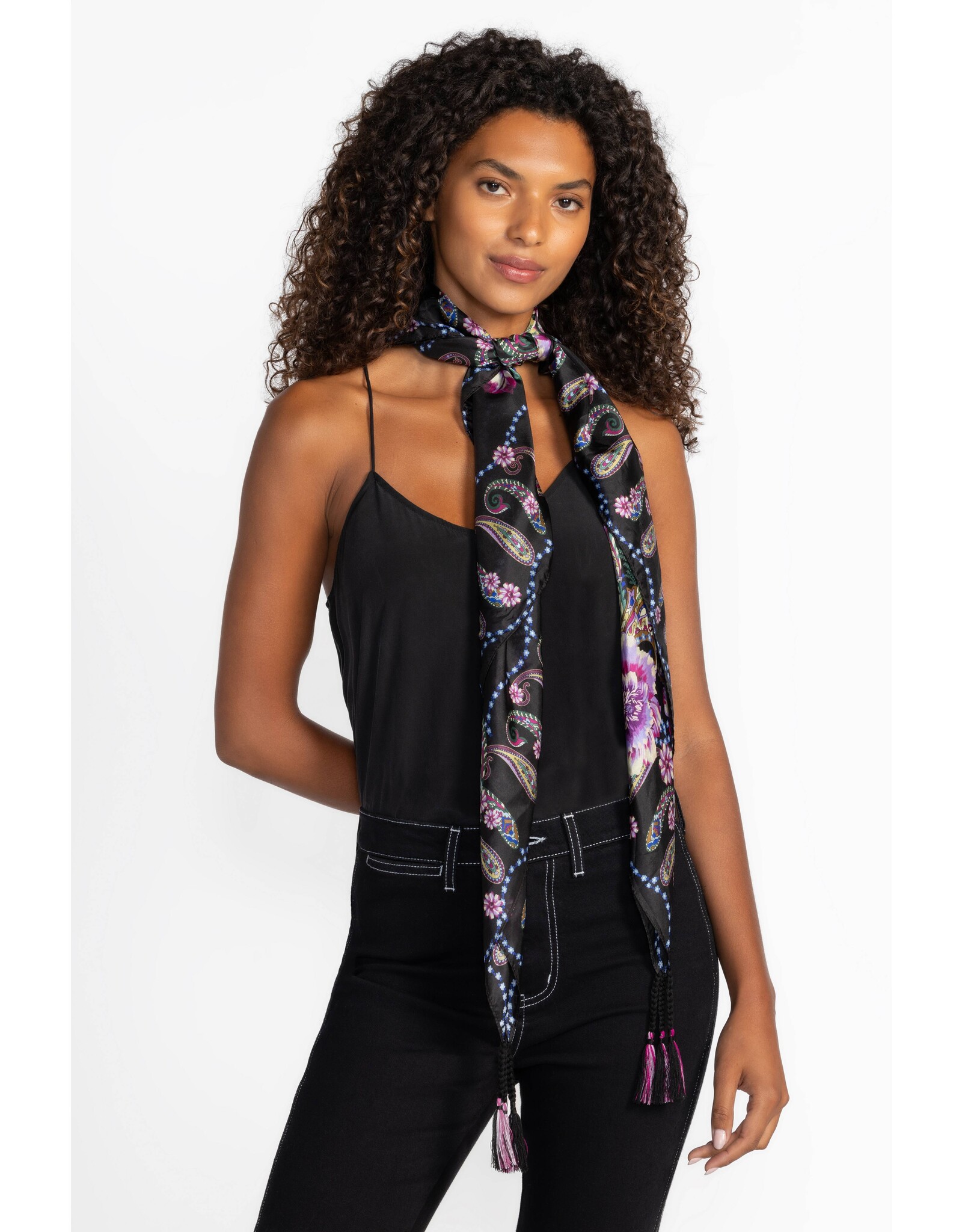 Johnny Was Johnny Was Camino Serra Silk Scarf