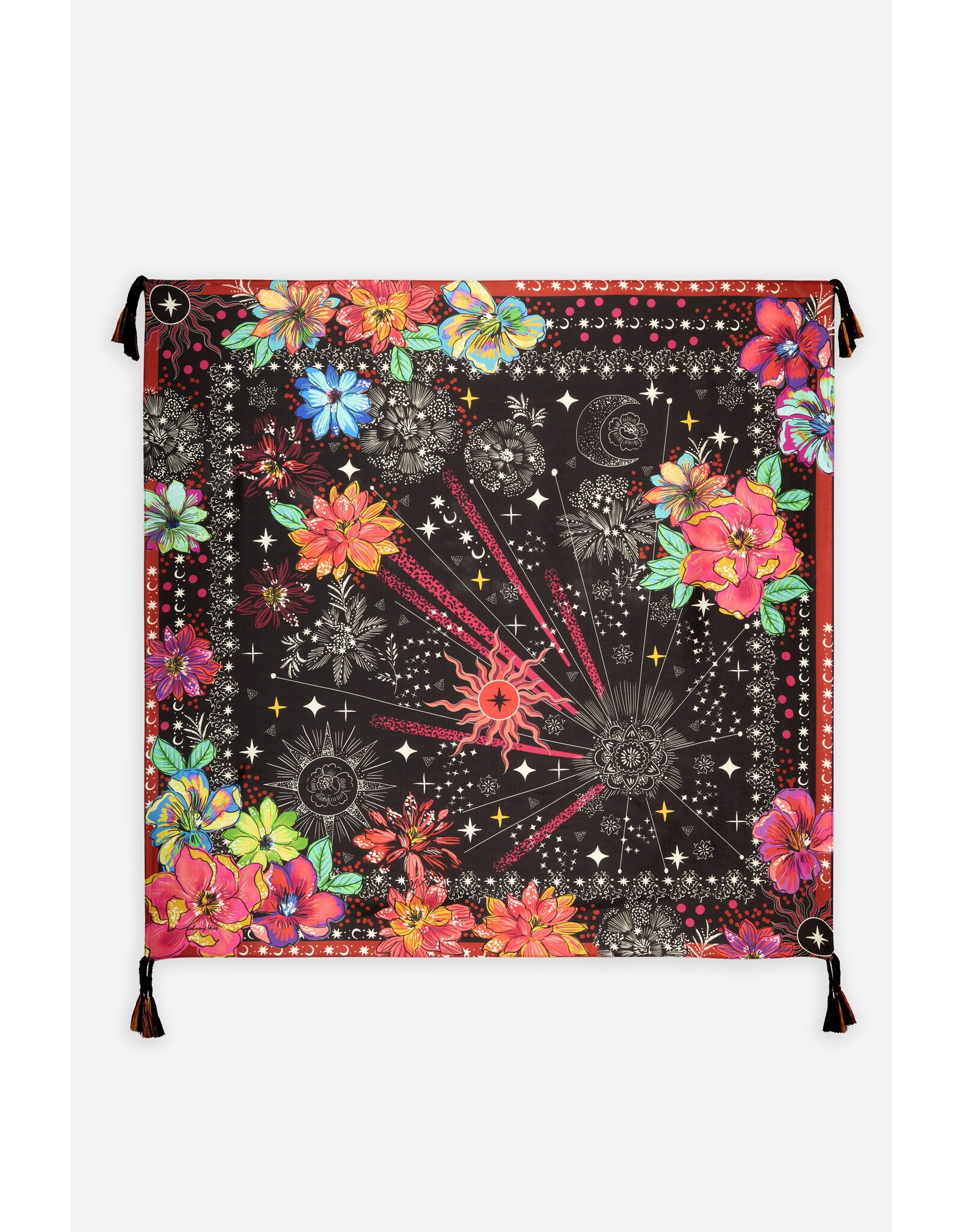 Johnny Was Johnny Was Starry Night Silk Scarf