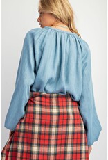 Ellie Tencel Denim Top
