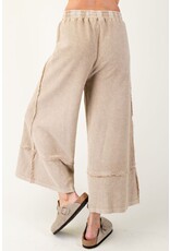Janie Mineral Washed Terry Knit Palazzo Pants