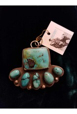 Horse Money Turquoise Oak Grove Statement Pendant