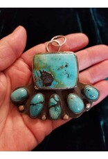 Horse Money Turquoise Oak Grove Statement Pendant