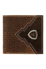 Ariat Ariat Men's Brown Rowdy Crazy Horse Bifold Wallet Ariat Ariat Men's Brown Rowdy Crazy Horse Bifold Wallet
