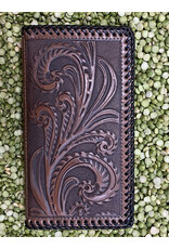 3D Rodeo Wallet Checkbook Leather