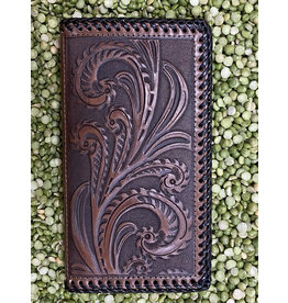 3D Rodeo Wallet Checkbook Leather