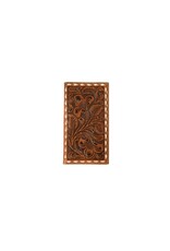 Nocona Men's Floral Embossed Buck Laced Rodeo Wallet