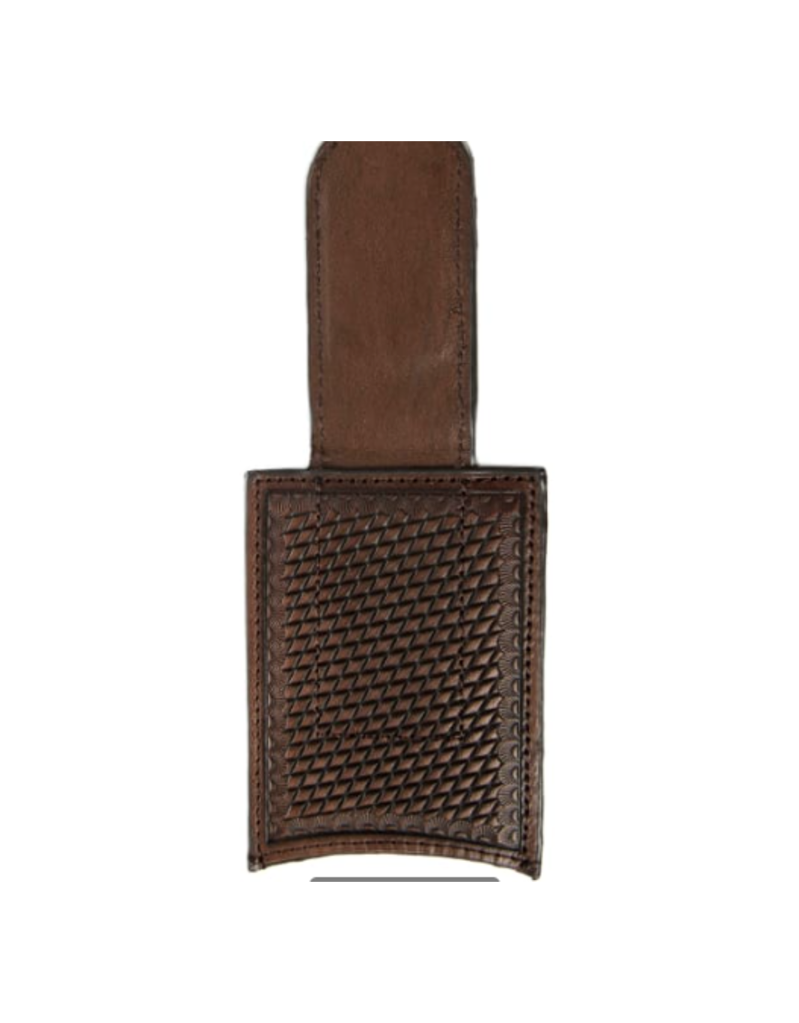 Nocona Brown Embossed with Turquoise Inlay Money Clip and Wallet