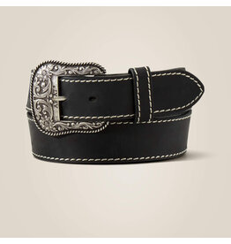 Ariat Ariat Women's Solid Black with Heavy Stitch Western Belt