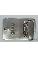Nocona Rectangle Western Floral Scroll Belt Buckle