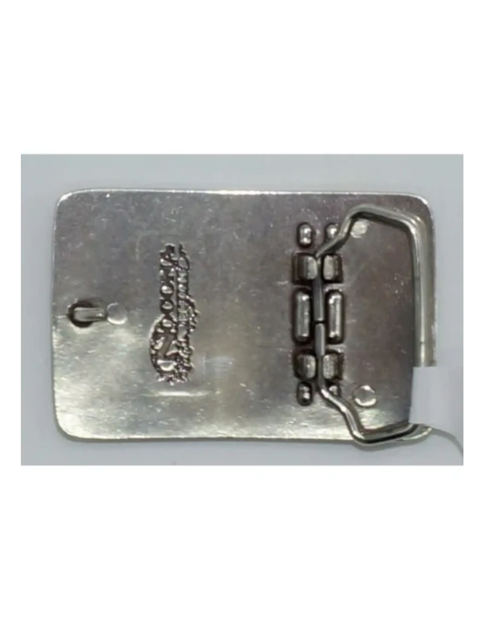 Nocona Rectangle Western Floral Scroll Belt Buckle
