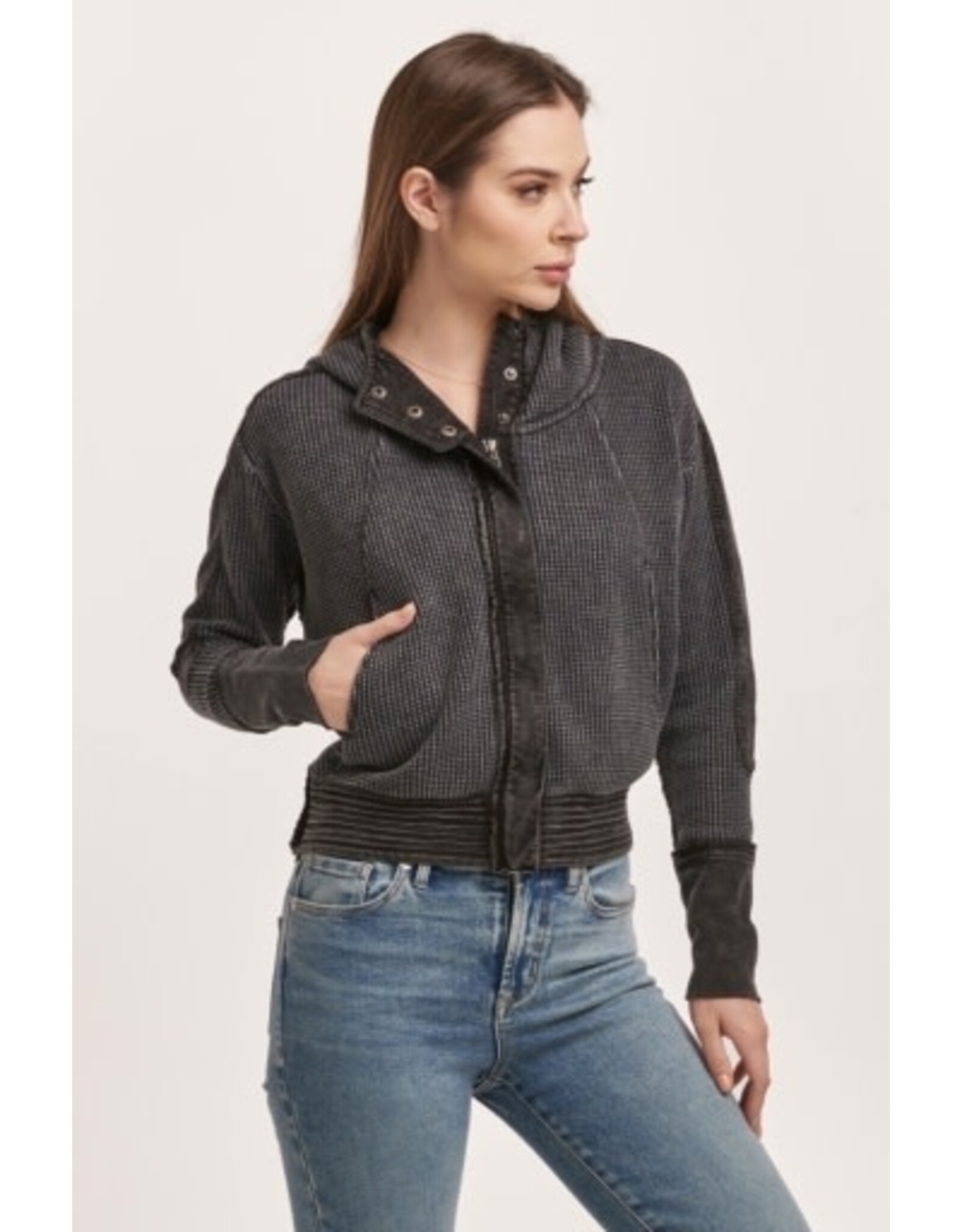 Dear John Denim Dear John Carly Zip Up Long Sleeve Jacket