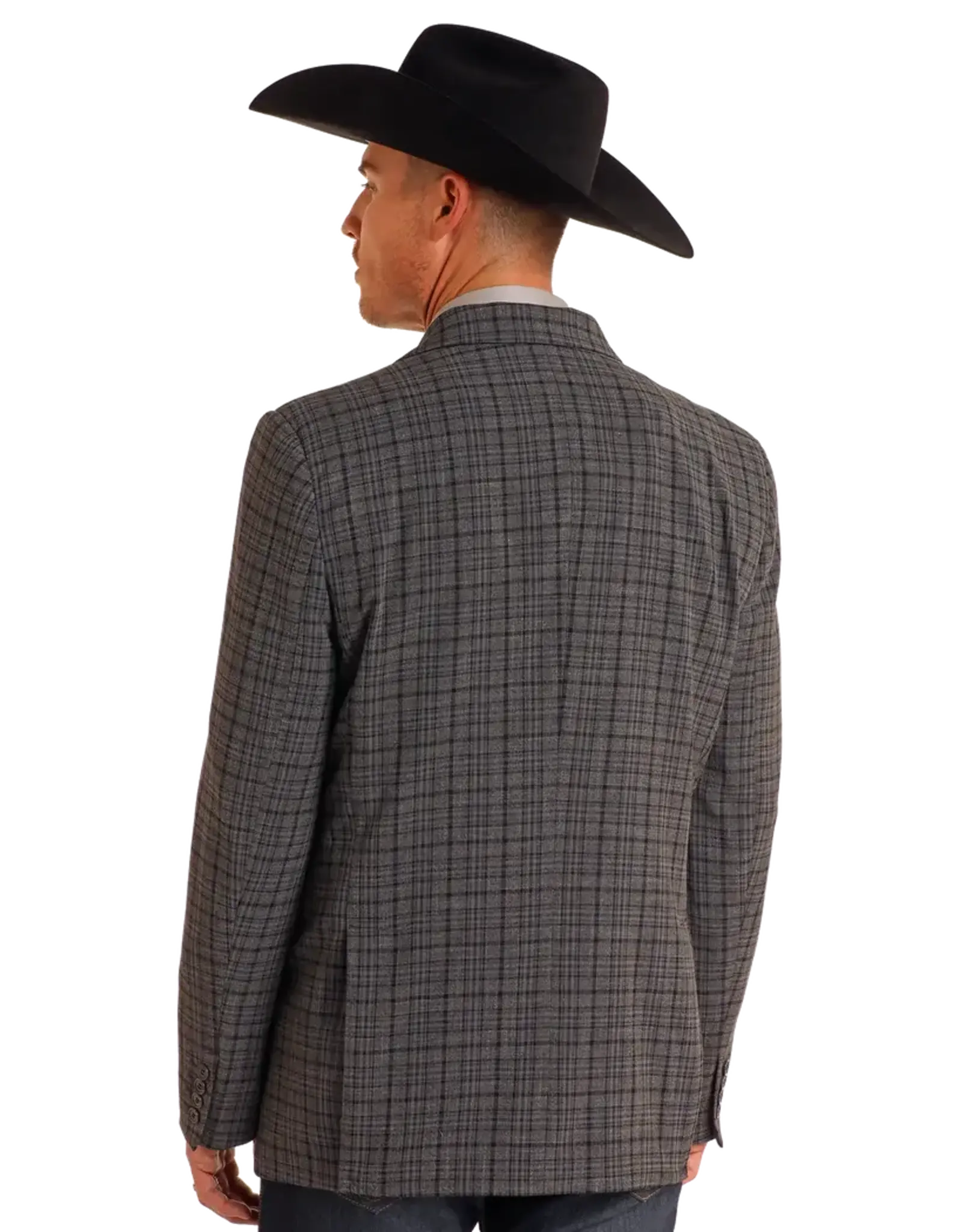 Rock & Roll Denim Rock & Roll Denim Grey Plaid Sport Coat