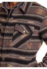 Aztec Stripe Jacquard Shacket