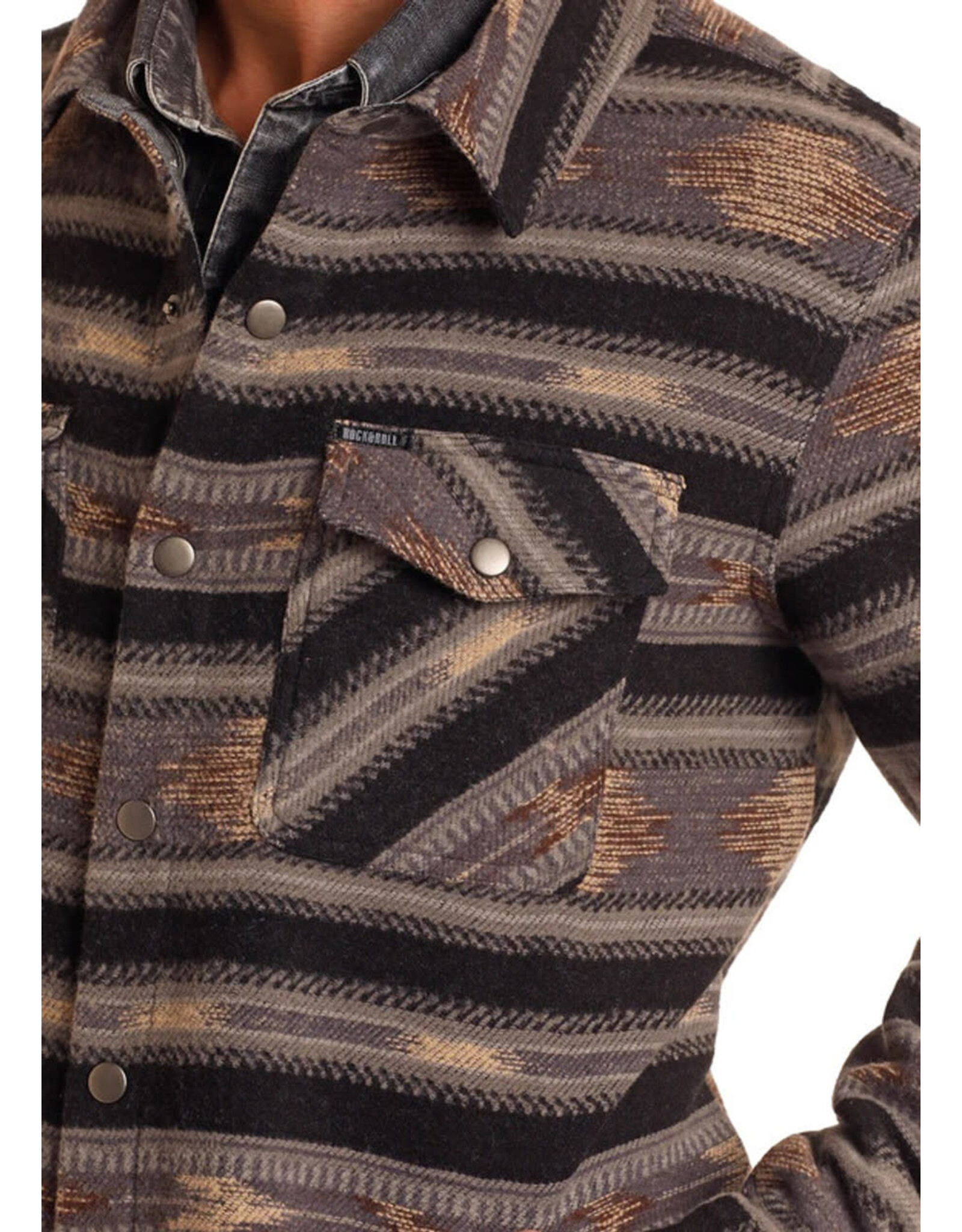 Aztec Stripe Jacquard Shacket