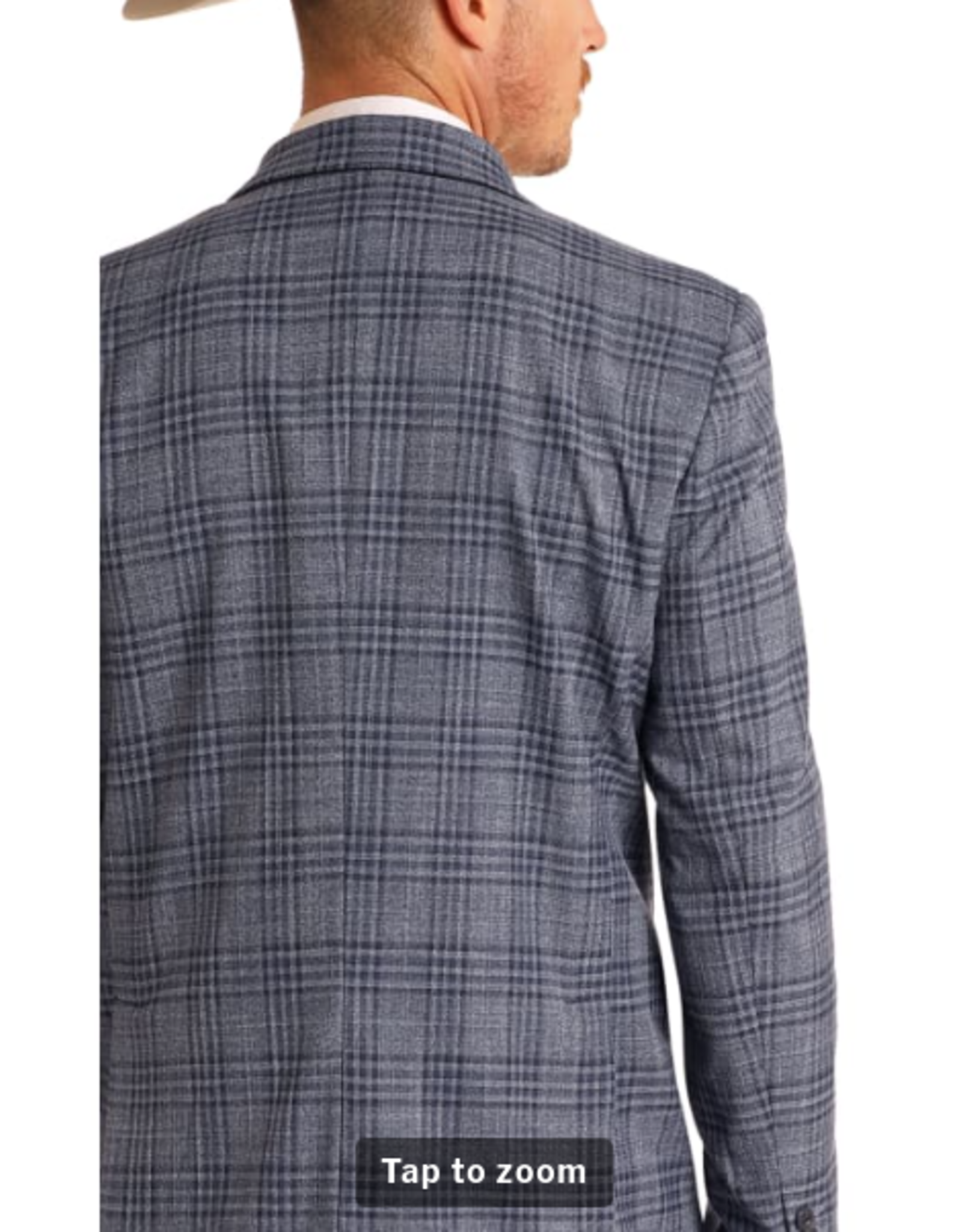 Rock & Roll Denim Rock & Roll Denim Men's Shades of Blue Plaid Sports Coat
