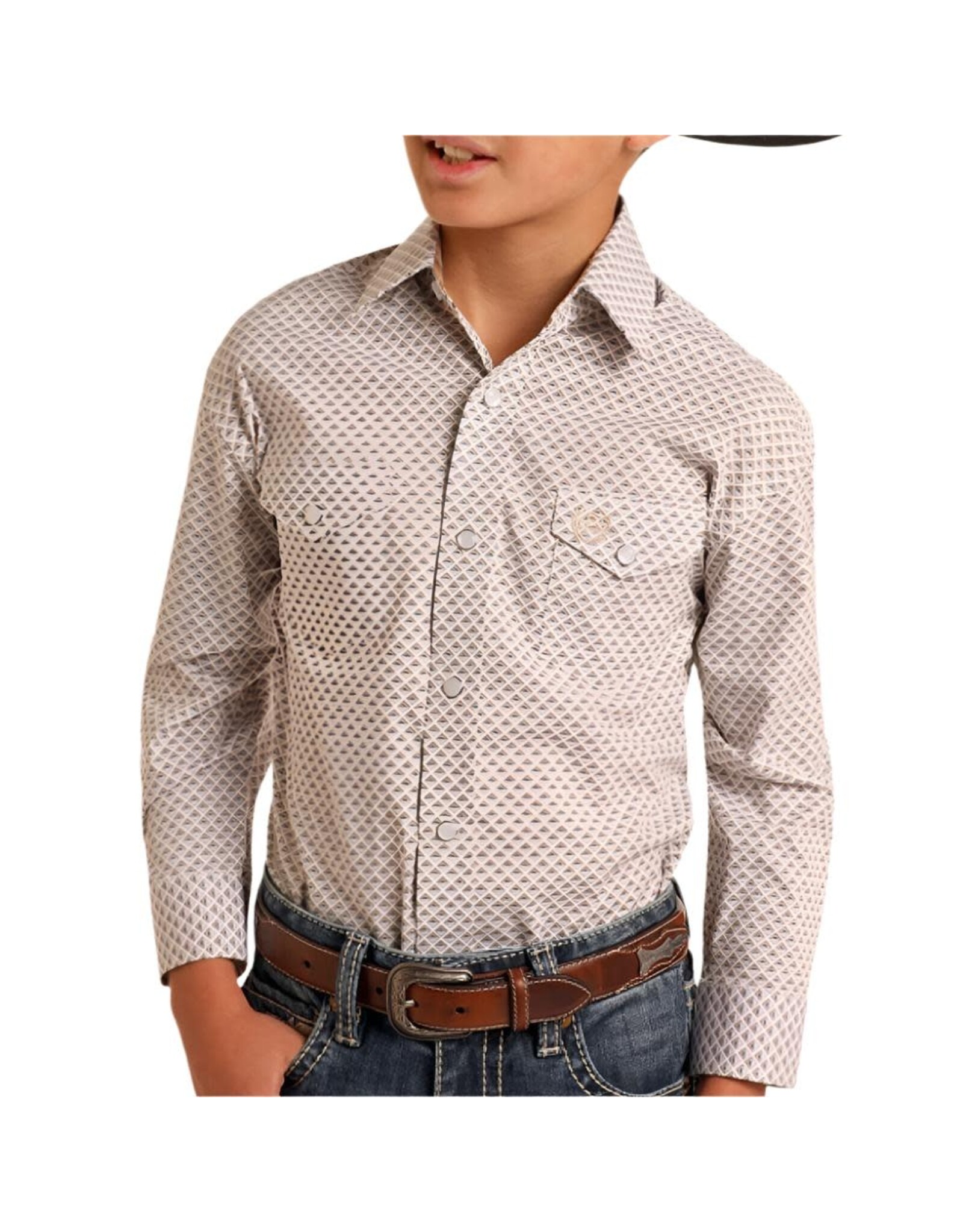 Panhandle Panhandle Boy's Geo Print Shirt